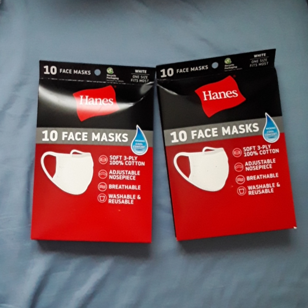Hanes White Masks